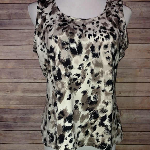 212 Collection Tops - Tank - leopard print